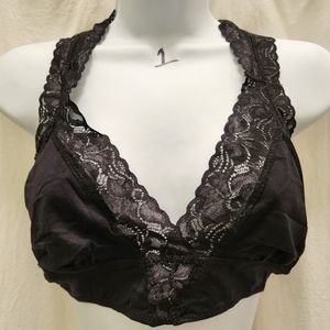 Daytrip Black Lace Racerback Bralette Sz M/L